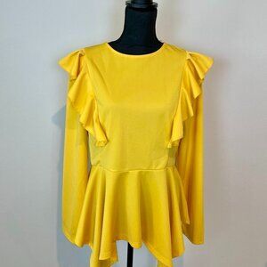 NWT Jasambac Yellow Women's top XL